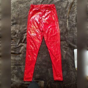 Pre-Loved Shiny Red PVC Leggings
