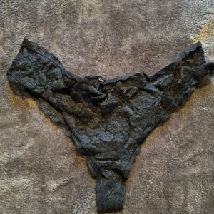 Black Lacy Thongs – Pre-Loved from My Personal Collection